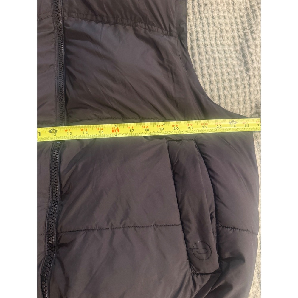 Zara Black Puffer oversized Vest Full Zip Quilted Sleeveless Jacket. Size XL - Picture 9 of 10